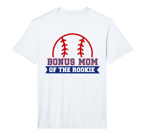 Bonus Mom Rookie 1St Birthday Baseball T-Shirt - Unique Graphic Men Women - T-Shirt, Sweatshirt, Hoodie