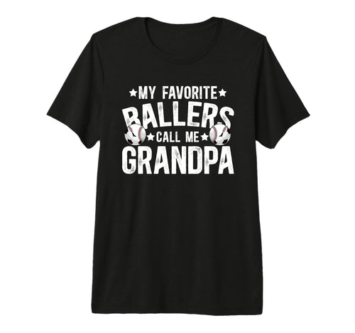 Mens My Favorite Ballers Call Me Grandpa T-Shirt - Minimalist Print Unisex - T-Shirt, Sweatshirt, Hoodie