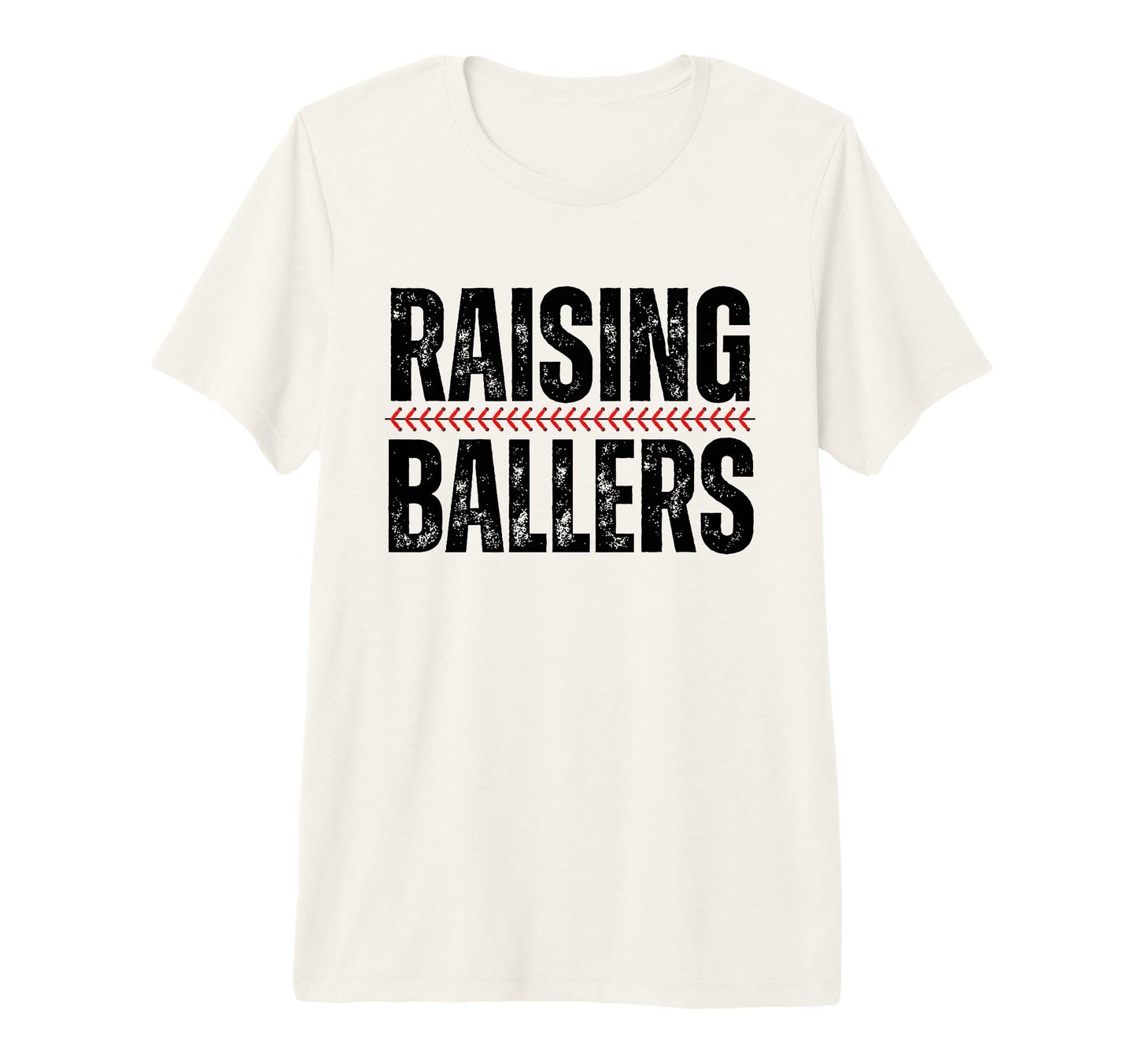 Raising Ballers Baseball Softball Mom T-Shirt - Minimalist Print Unisex - T-Shirt, Sweatshirt, Hoodie