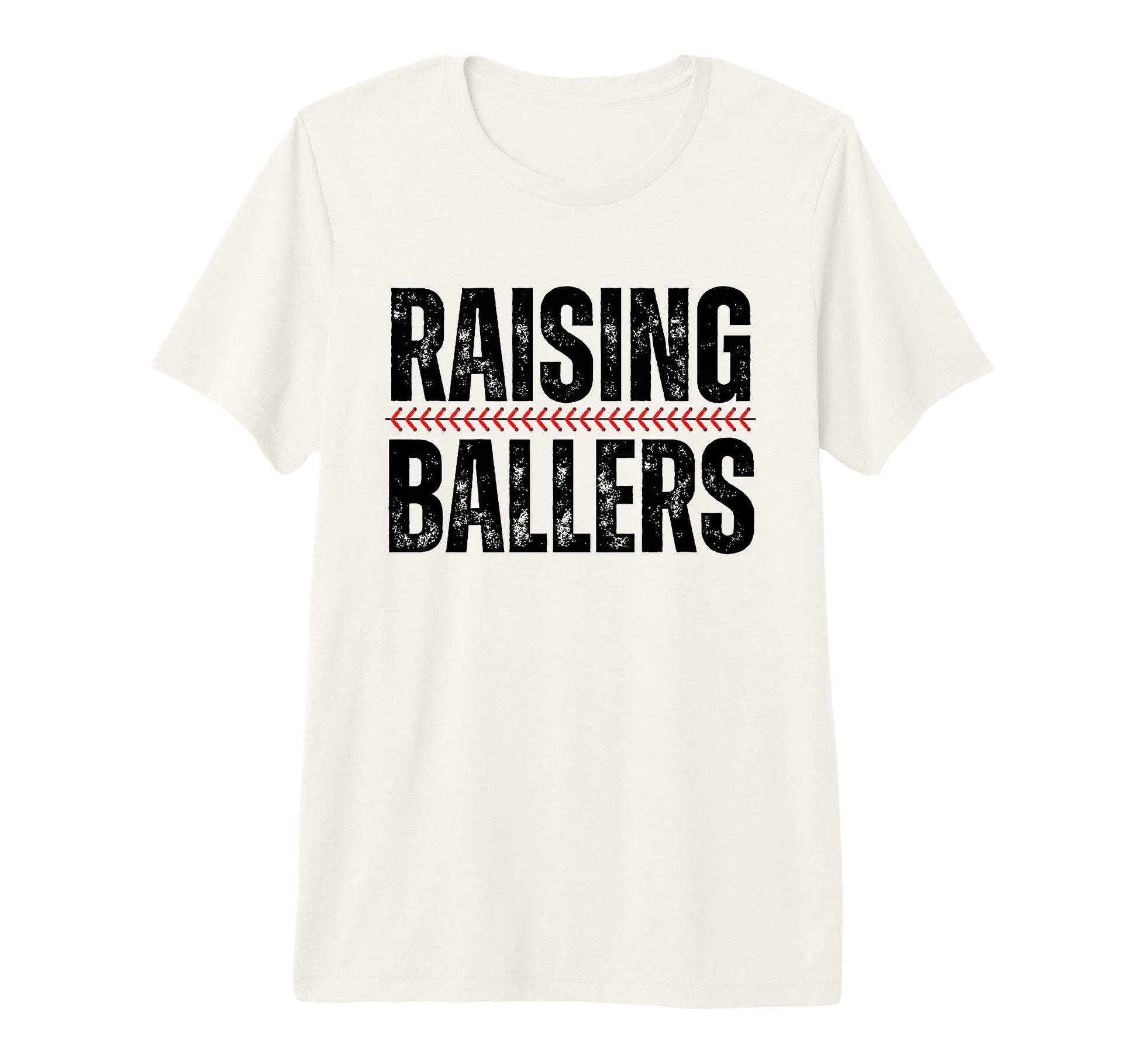 Raising Ballers Baseball Softball Mom T-Shirt - Minimalist Print Unisex - T-Shirt, Sweatshirt, Hoodie