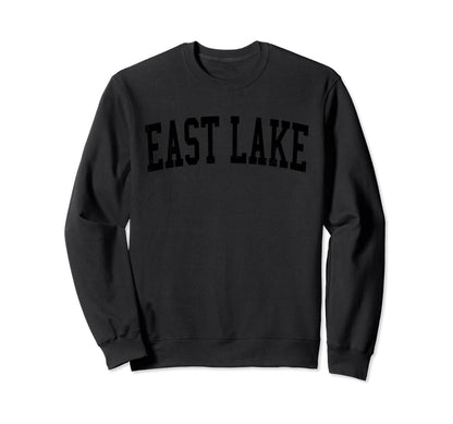 East Lake Fl Distressed Black Sweatshirt - Unique Graphic for Adults - T-Shirt, Sweatshirt, Hoodie