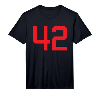 Red Sport Team Number 42 Performance T-Shirt - Streetwear Style for Adults - T-Shirt, Sweatshirt, Hoodie