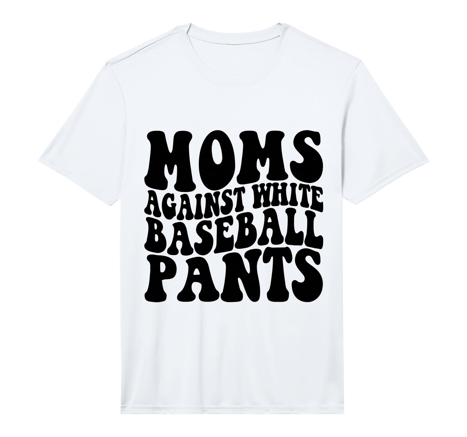 Mens Moms Against White Baseball T-Shirt - Casual Everyday Wear Unisex - T-Shirt, Sweatshirt, Hoodie