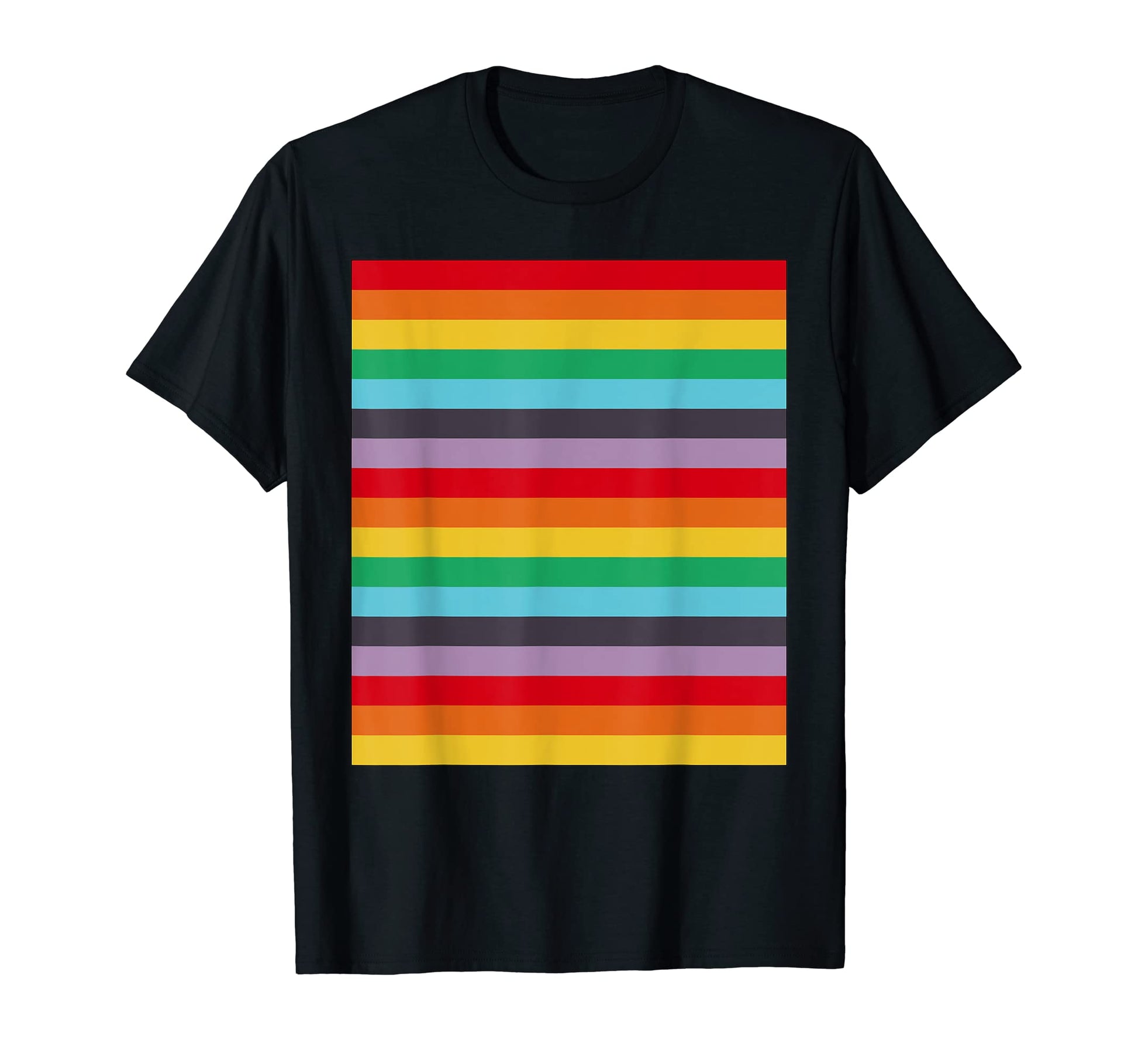 Kidcore Aesthetic Rainbow Horizontal T-Shirt - Graphic Print Men Women - T-Shirt, Sweatshirt, Hoodie