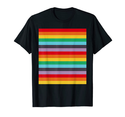 Kidcore Aesthetic Rainbow Horizontal T-Shirt - Graphic Print Men Women - T-Shirt, Sweatshirt, Hoodie