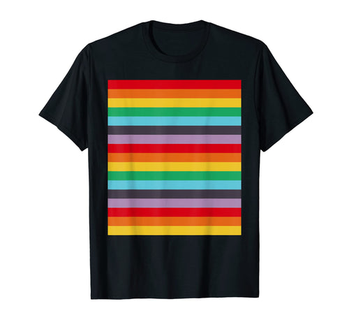 Kidcore Aesthetic Rainbow Horizontal T-Shirt - Graphic Print Men Women - T-Shirt, Sweatshirt, Hoodie