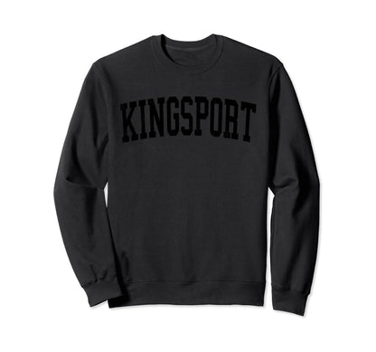 Kingsport Tn Distressed Black Sweatshirt - Custom Art Print Men Women - T-Shirt, Sweatshirt, Hoodie