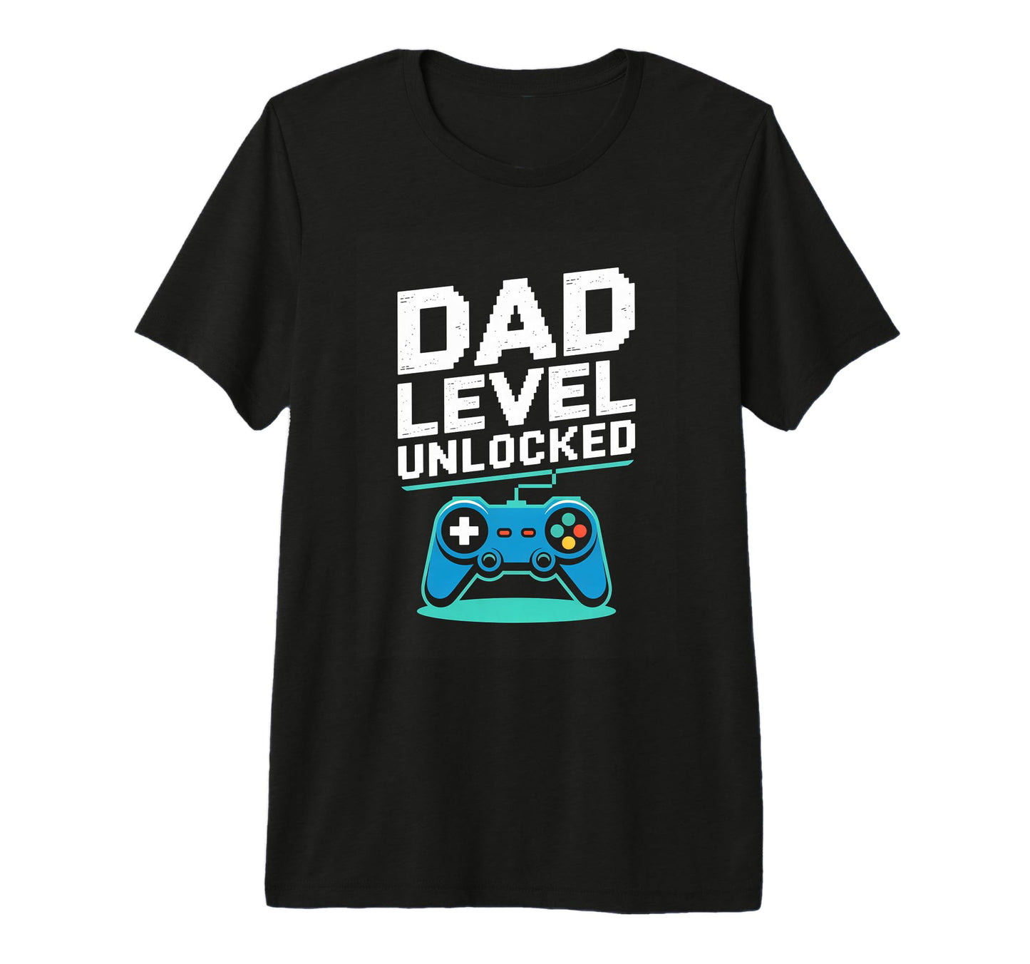 Dad Level Unlocked Gamer Father Video T-Shirt - Unique Graphic Men Women - T-Shirt, Sweatshirt, Hoodie