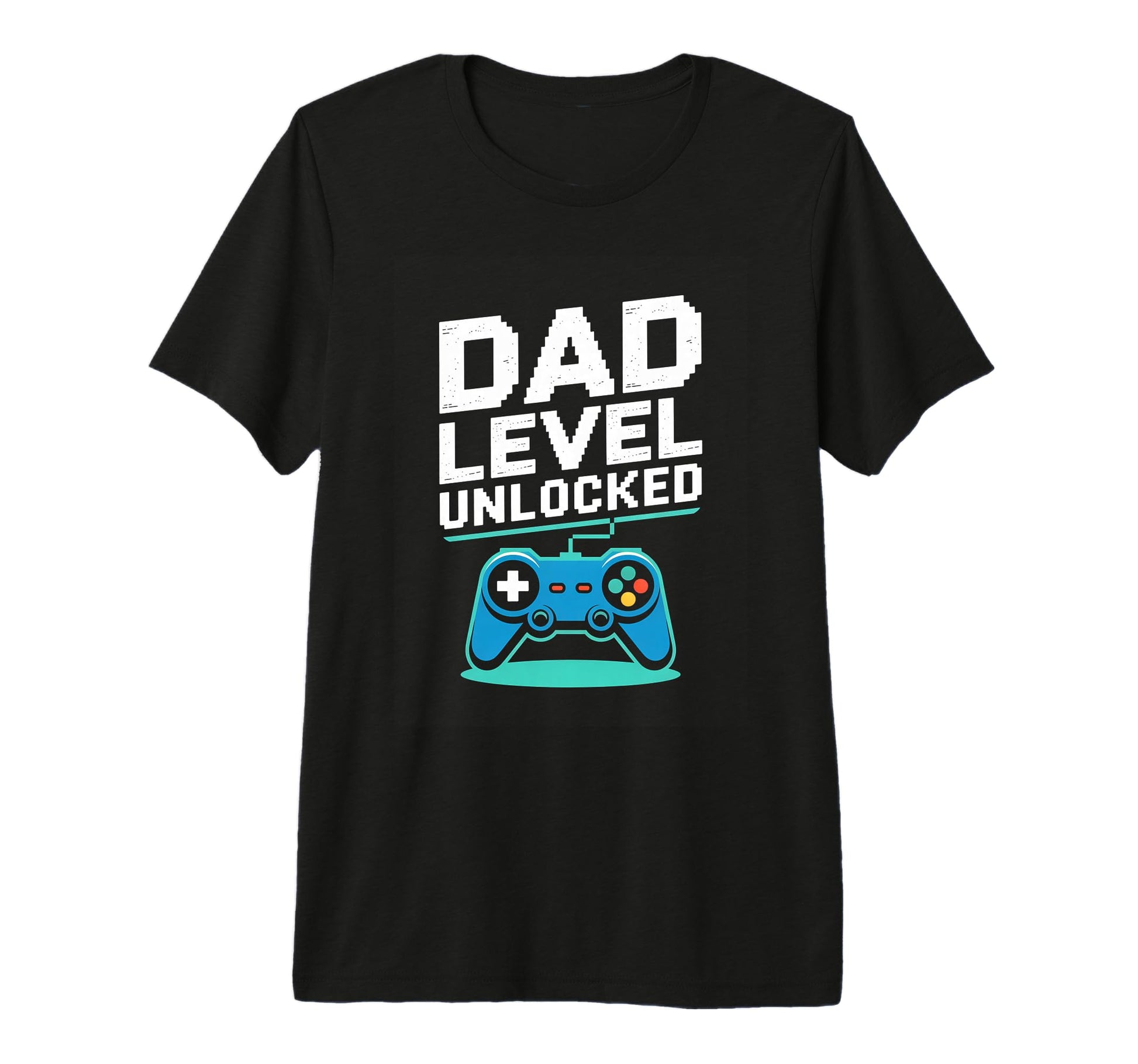 Dad Level Unlocked Gamer Father Video T-Shirt - Unique Graphic Men Women - T-Shirt, Sweatshirt, Hoodie