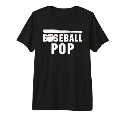 Mens Baseball Pop Proud Grandpa Pop T-Shirt - Unique Graphic Men Women - T-Shirt, Sweatshirt, Hoodie