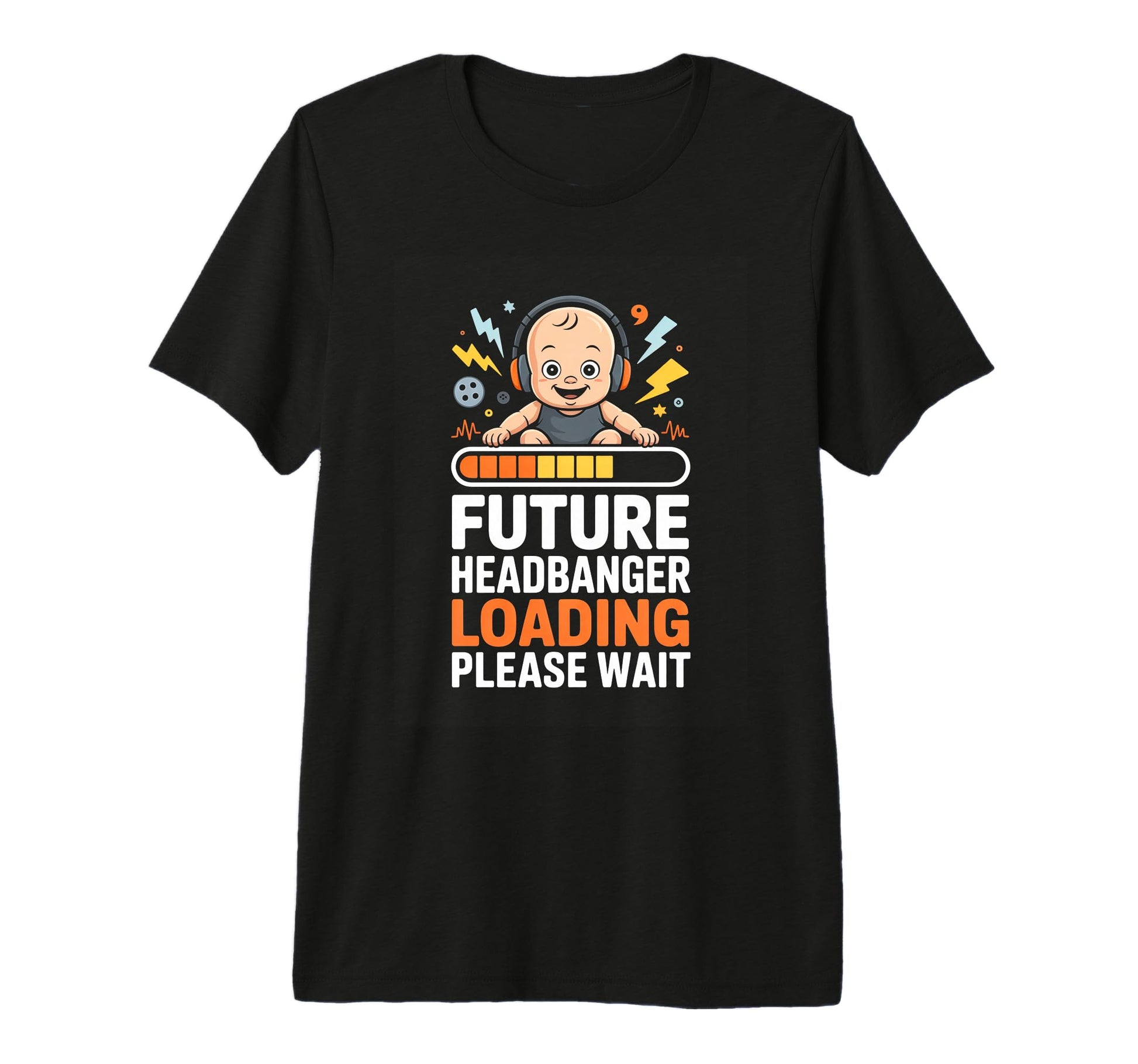 Future Headbanger Loading Please Wait T-Shirt - Graphic Print Men Women - T-Shirt, Sweatshirt, Hoodie