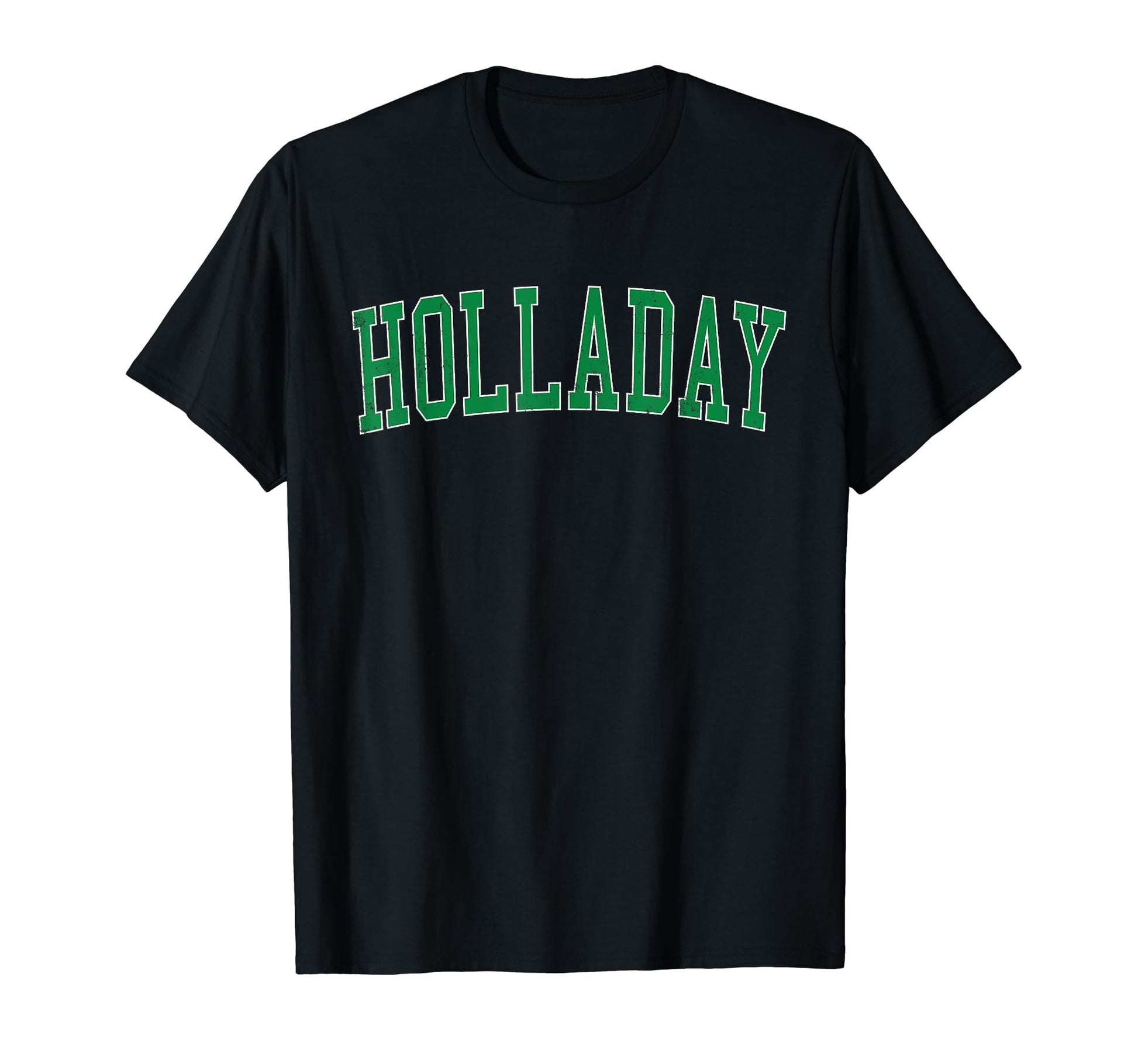 Holladay Ut Distressed Green Varsity T-Shirt - Streetwear Style for Adults - T-Shirt, Sweatshirt, Hoodie