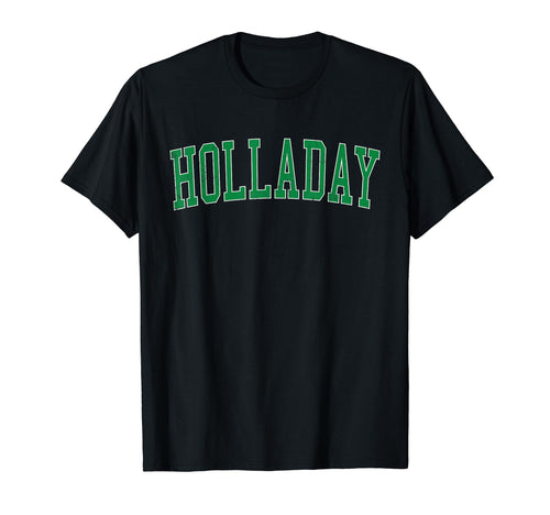 Holladay Ut Distressed Green Varsity T-Shirt - Streetwear Style for Adults - T-Shirt, Sweatshirt, Hoodie