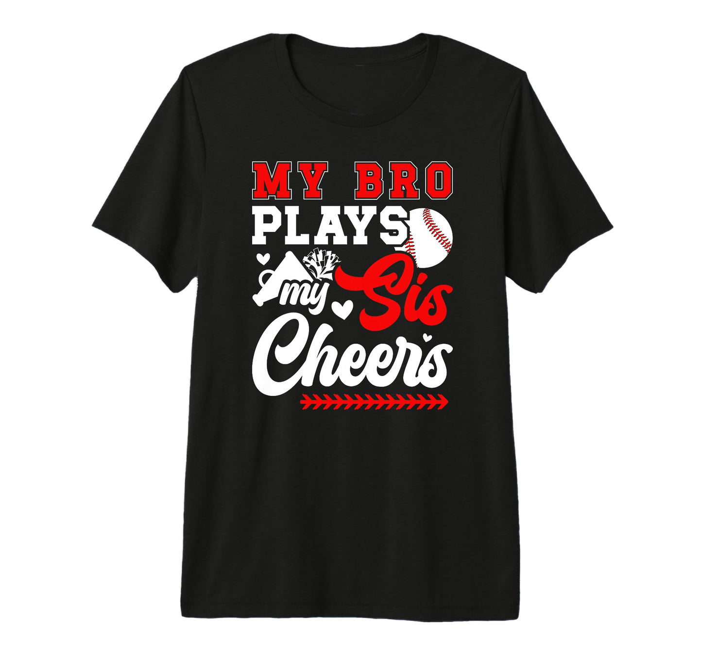 Baseball Cheer Sister Baseball Player T-Shirt - Streetwear Style Men Women - T-Shirt, Sweatshirt, Hoodie