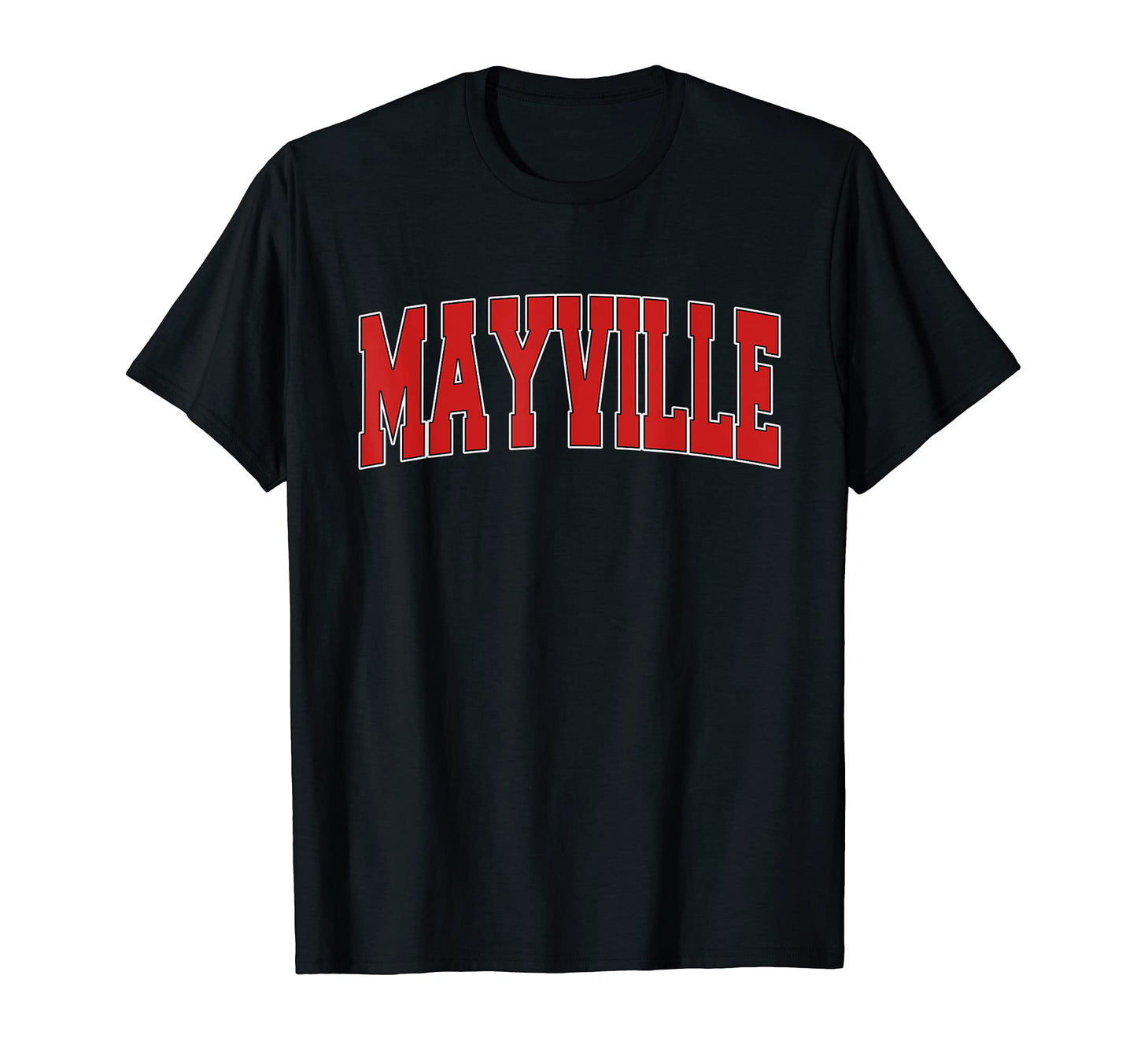 Mayville Wi Wisconsin Varsity Usa T-Shirt - Minimalist Print Men Women - T-Shirt, Sweatshirt, Hoodie