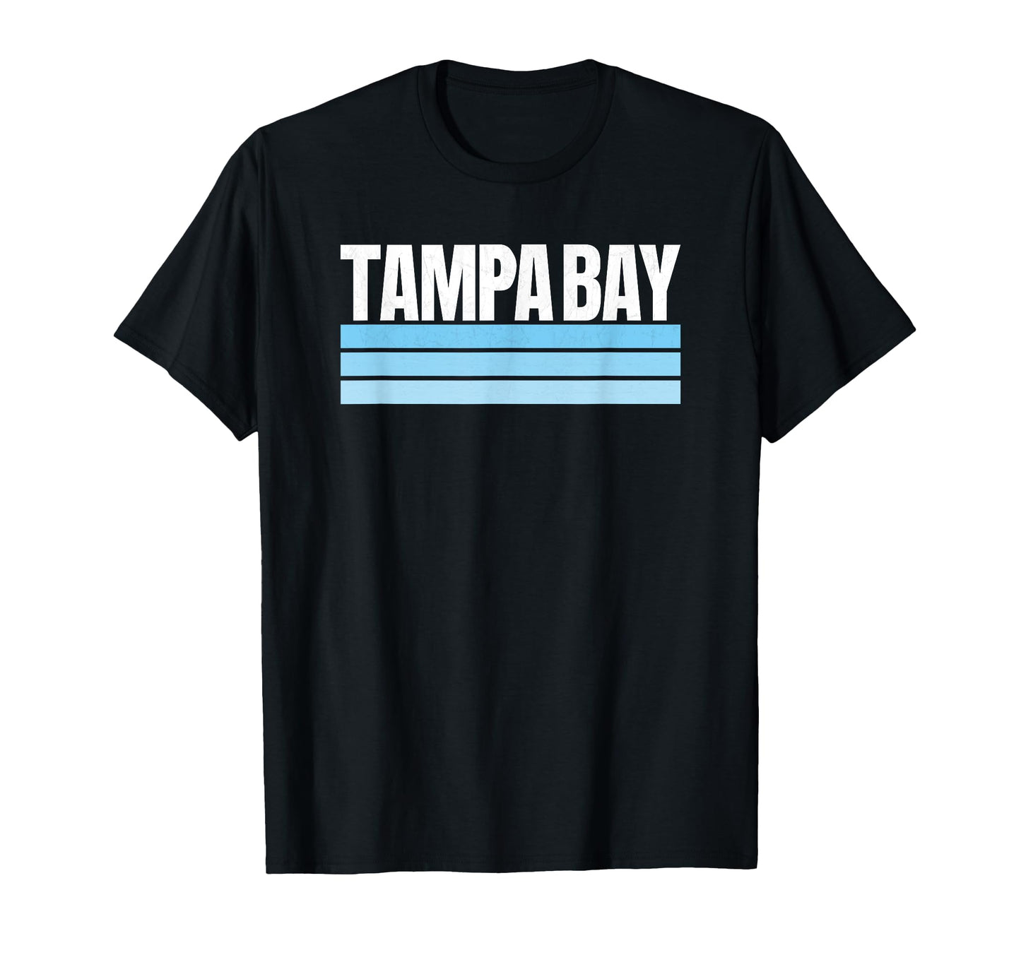 Tampa Bay Blue Light Blue Striped T-Shirt - Novelty Apparel Men Women - T-Shirt, Sweatshirt, Hoodie