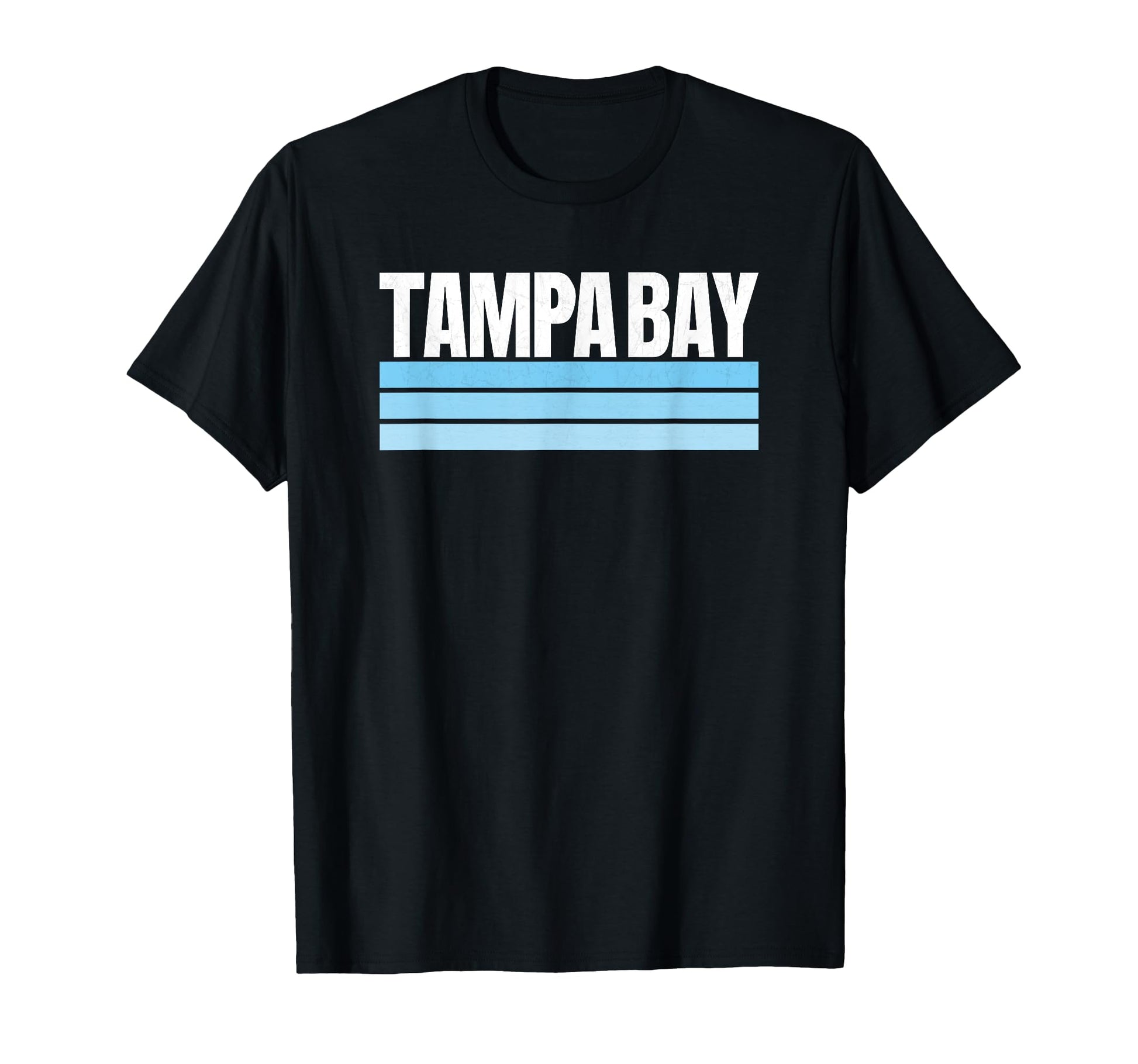 Tampa Bay Blue Light Blue Striped T-Shirt - Novelty Apparel Men Women - T-Shirt, Sweatshirt, Hoodie