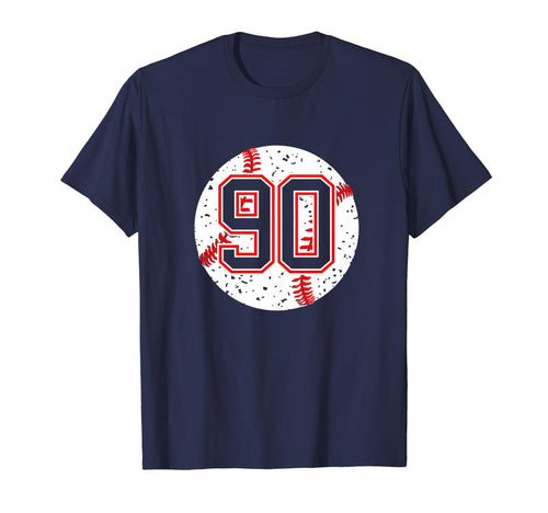 Baseball Number 90 Mom Show Support T-Shirt - Casual Everyday Wear Unisex - T-Shirt, Sweatshirt, Hoodie