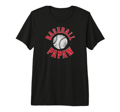 Mens Baseball Papaw Proud Papaw Baseball T-Shirt - Custom Art Print Unisex - T-Shirt, Sweatshirt, Hoodie