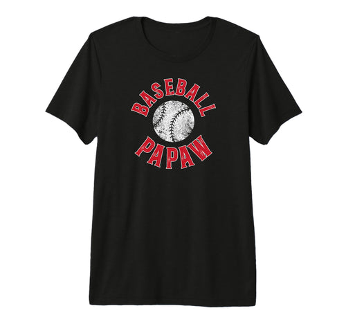 Mens Baseball Papaw Proud Papaw Baseball T-Shirt - Custom Art Print Unisex - T-Shirt, Sweatshirt, Hoodie