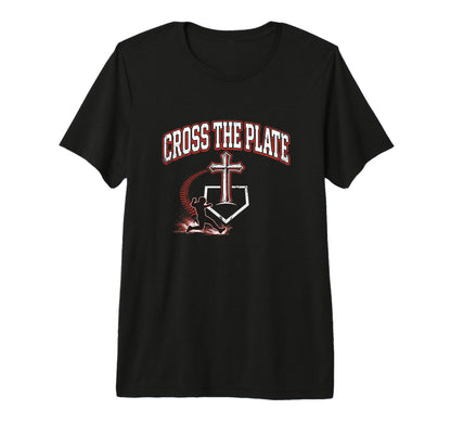 Cross Plate Christian Baseball Faith Jesus T-Shirt - Trendy Graphic Unisex - T-Shirt, Sweatshirt, Hoodie