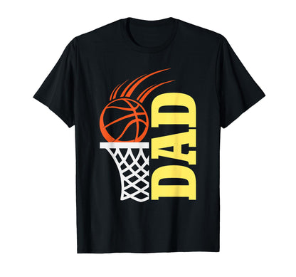 Basketball Player Dad Daddy Father Game T-Shirt - Minimalist Print Unisex - T-Shirt, Sweatshirt, Hoodie
