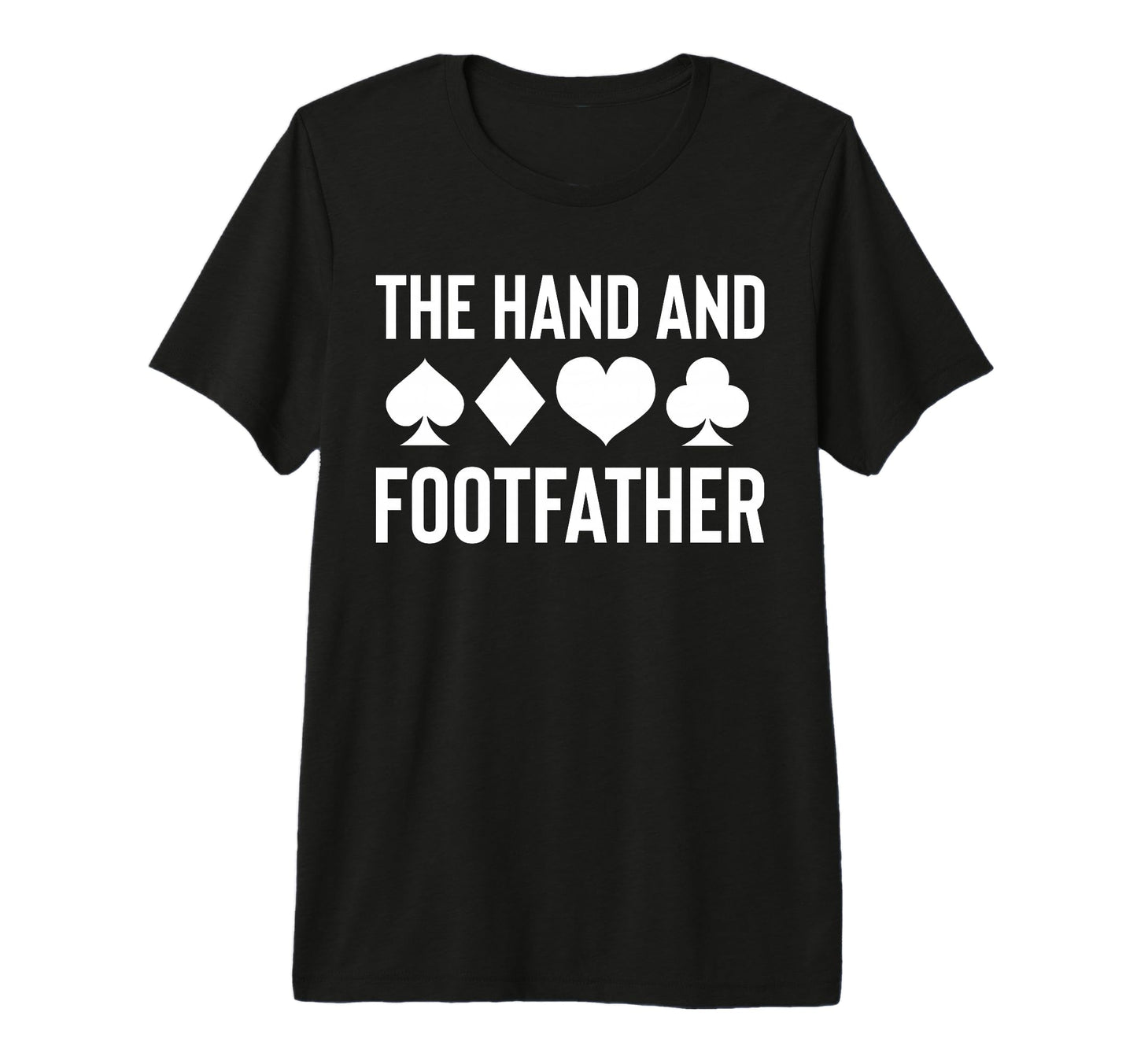 Mens Hand And Footfather Dad Fathers T-Shirt - Custom Art Print Men Women - T-Shirt, Sweatshirt, Hoodie