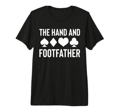 Mens Hand And Footfather Dad Fathers T-Shirt - Custom Art Print Men Women - T-Shirt, Sweatshirt, Hoodie