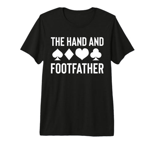 Mens Hand And Footfather Dad Fathers T-Shirt - Custom Art Print Men Women - T-Shirt, Sweatshirt, Hoodie