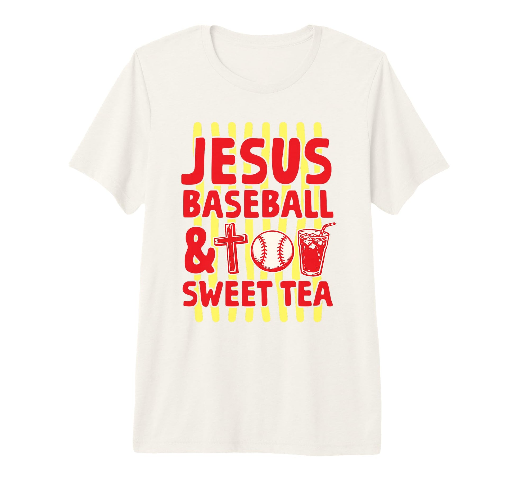 Jesus Baseball And Sweet Tea Christian T-Shirt - Graphic Print Unisex - T-Shirt, Sweatshirt, Hoodie