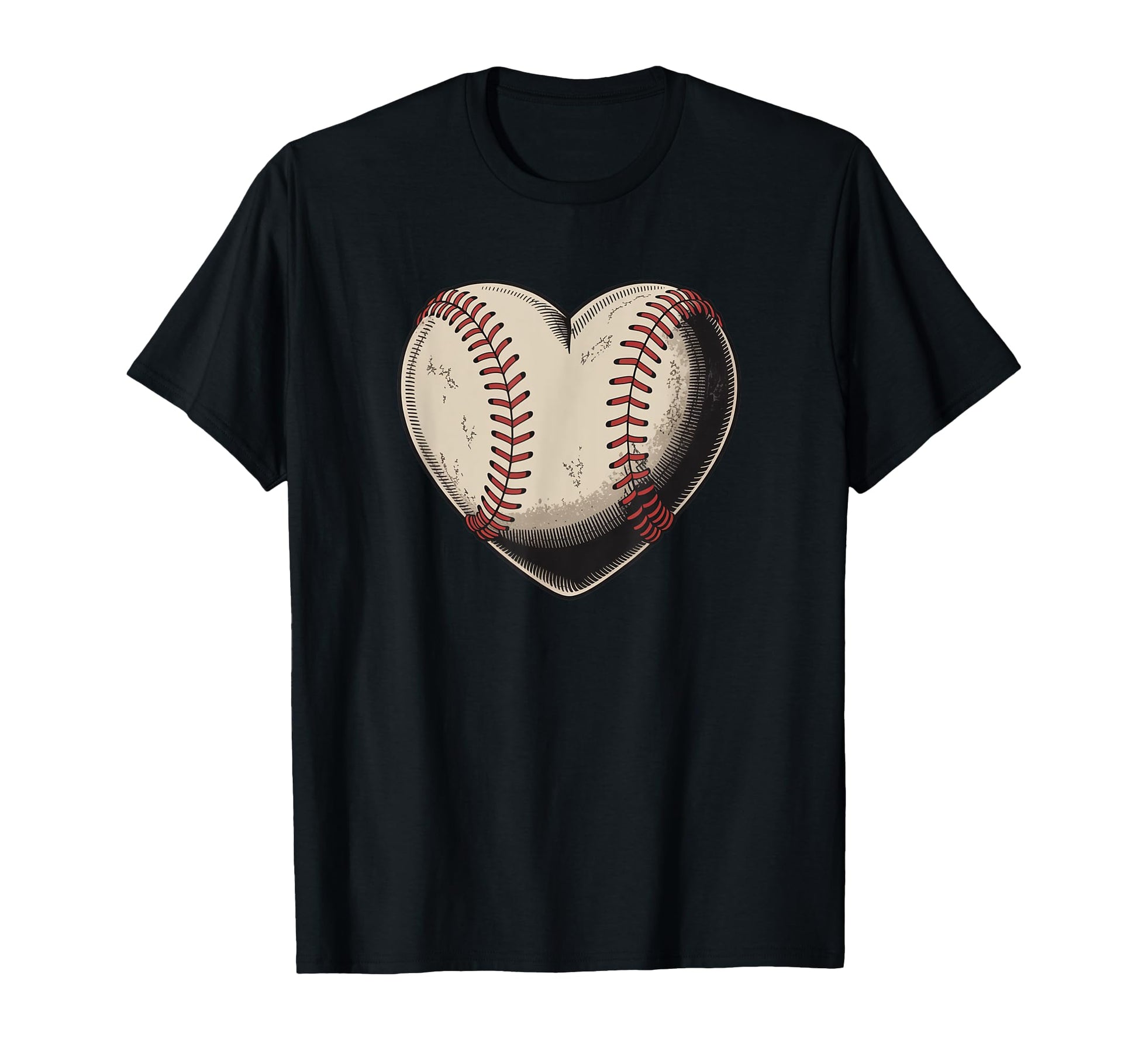 Heart Baseball Lover Softball Mom T-Shirt - Aesthetic Graphic for Adults - T-Shirt, Sweatshirt, Hoodie