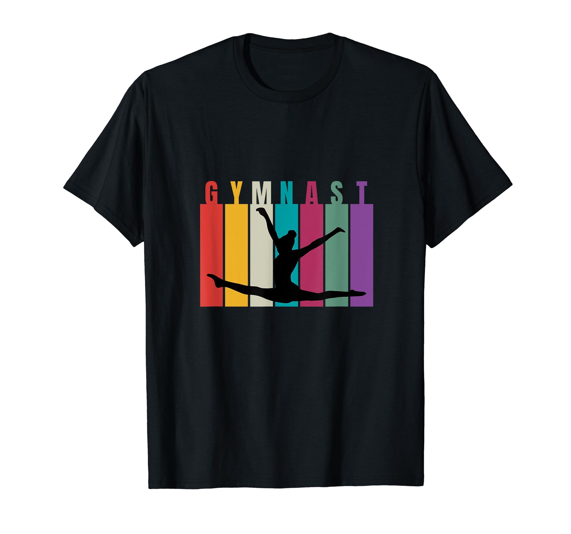 Gymnast Rainbow Silhouette Gymnastics T-Shirt - Streetwear Style Unisex - T-Shirt, Sweatshirt, Hoodie