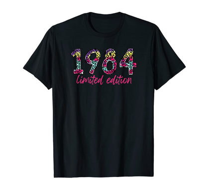 1984 Rainbow Leopard T-Shirt - Minimalist Print for Adults - T-Shirt, Sweatshirt, Hoodie