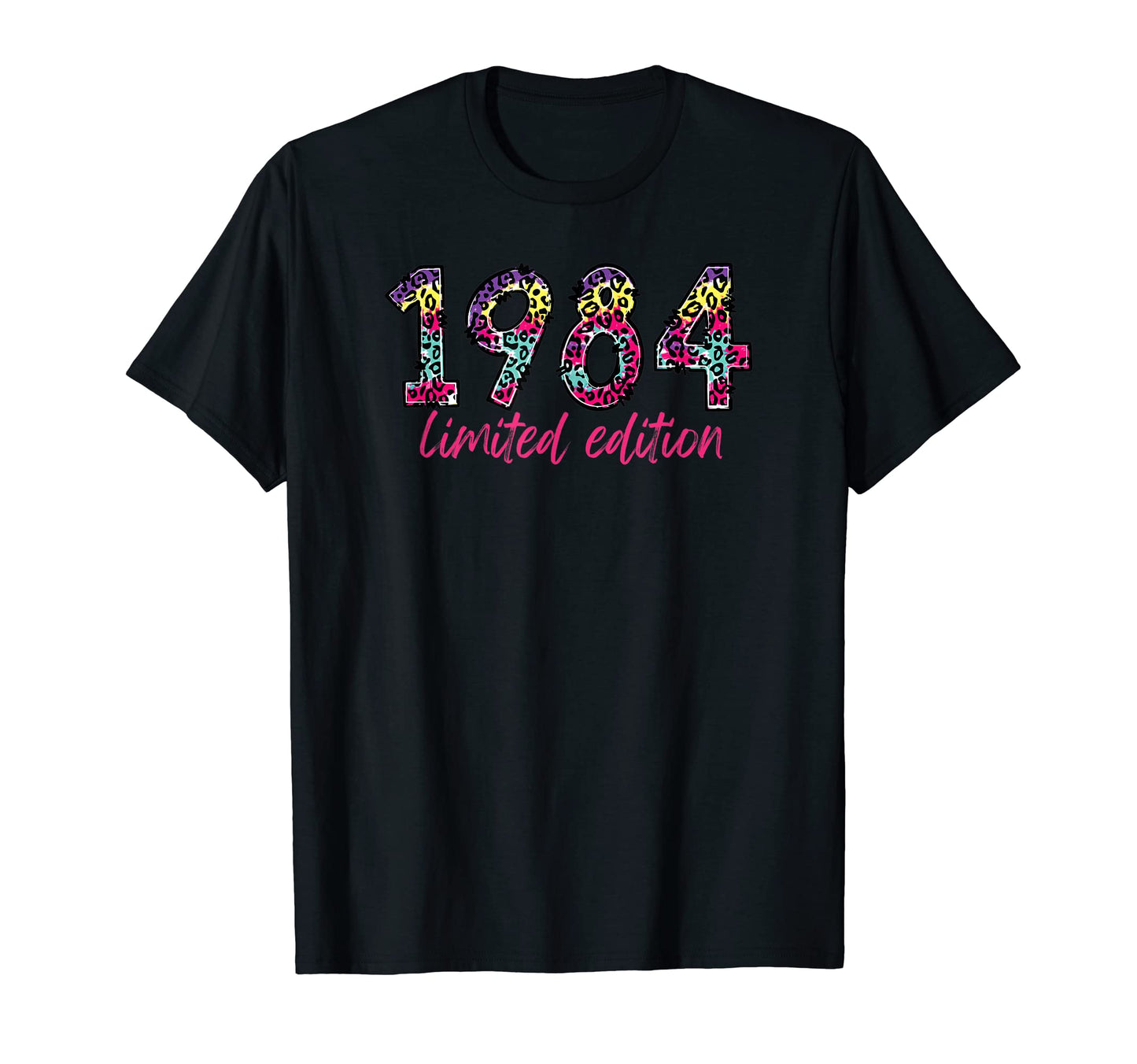 1984 Rainbow Leopard T-Shirt - Graphic Print Unisex - T-Shirt, Sweatshirt, Hoodie