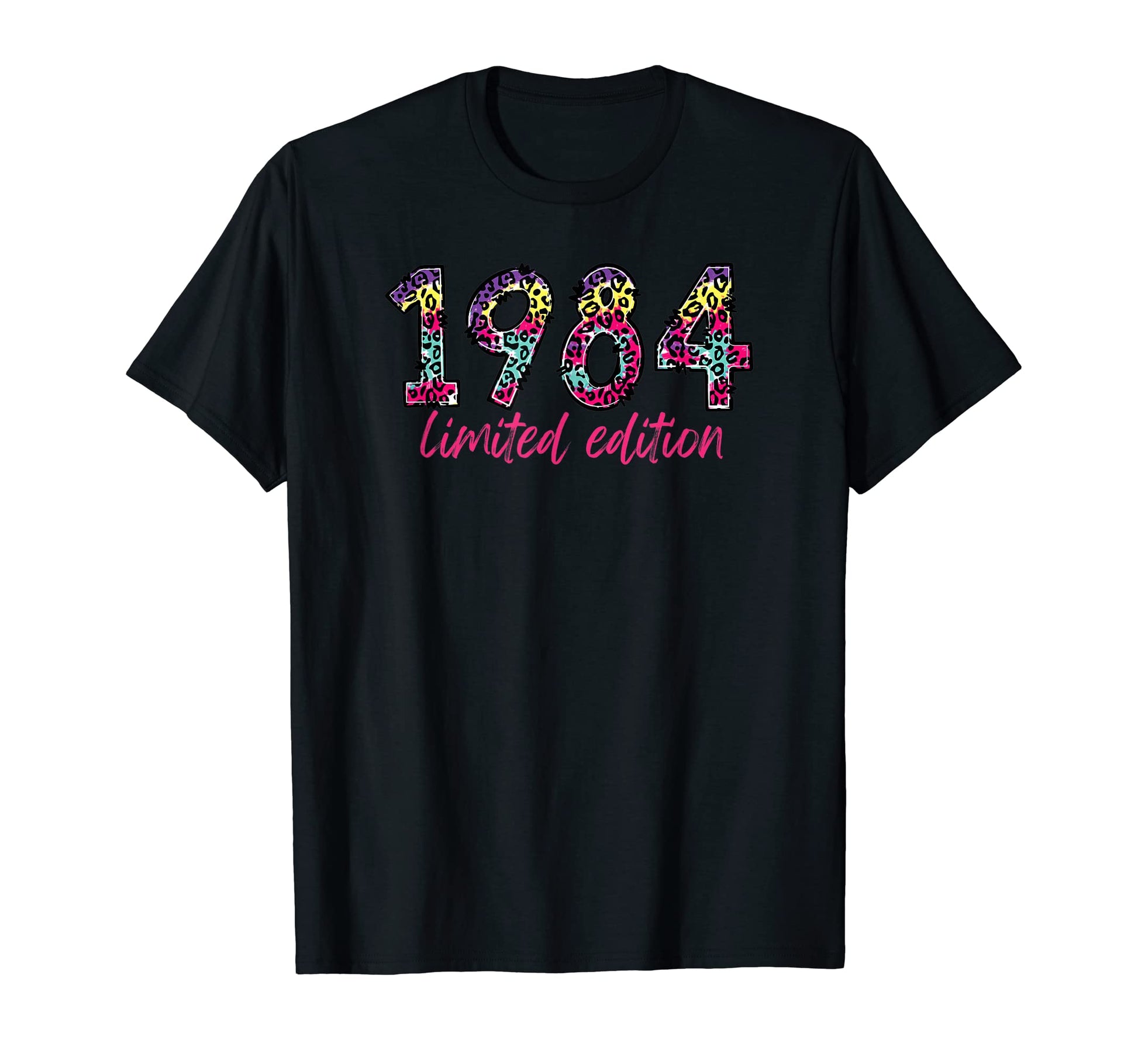 1984 Rainbow Leopard T-Shirt - Graphic Print Unisex - T-Shirt, Sweatshirt, Hoodie