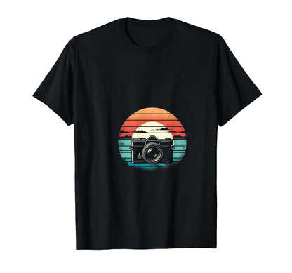 Camera Sunset T-Shirt - Aesthetic Graphic Unisex - T-Shirt, Sweatshirt, Hoodie