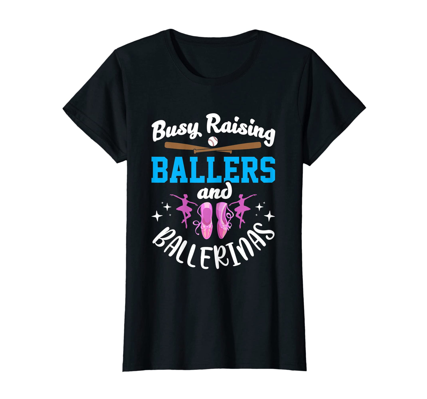 Womens Mother Busy Raising Ballers T-Shirt - Custom Art Print for Adults - T-Shirt, Sweatshirt, Hoodie