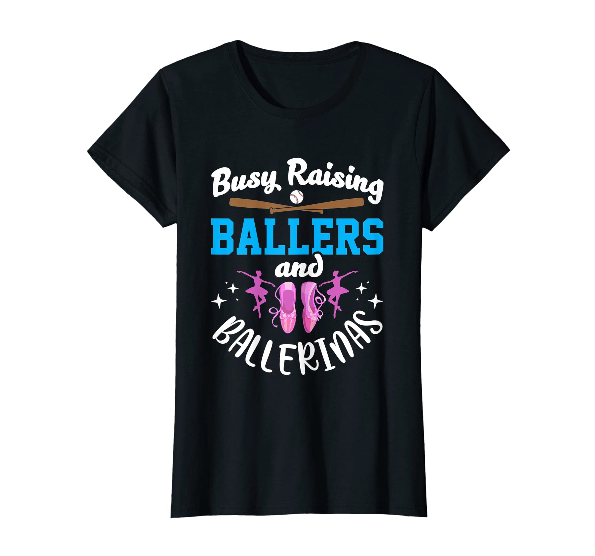 Womens Mother Busy Raising Ballers T-Shirt - Custom Art Print for Adults - T-Shirt, Sweatshirt, Hoodie