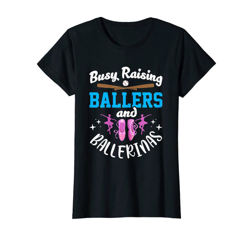 Womens Mother Busy Raising Ballers T-Shirt - Custom Art Print for Adults - T-Shirt, Sweatshirt, Hoodie