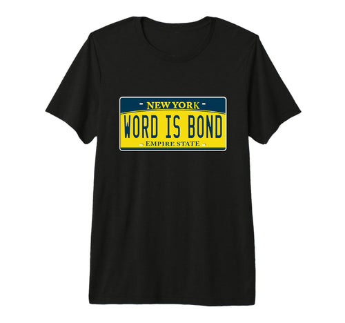 Word Is Bond Old School Hip Hop Rap License T-Shirt - Graphic Print Unisex - T-Shirt, Sweatshirt, Hoodie