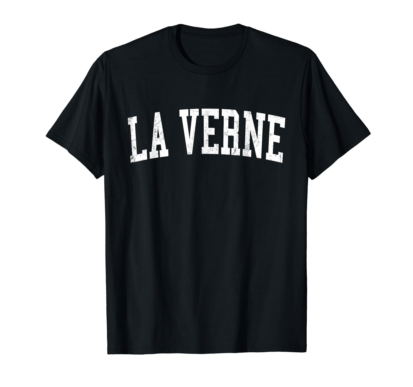 La Verne Ca Distressed White Varsity T-Shirt - Unique Graphic Men Women - T-Shirt, Sweatshirt, Hoodie