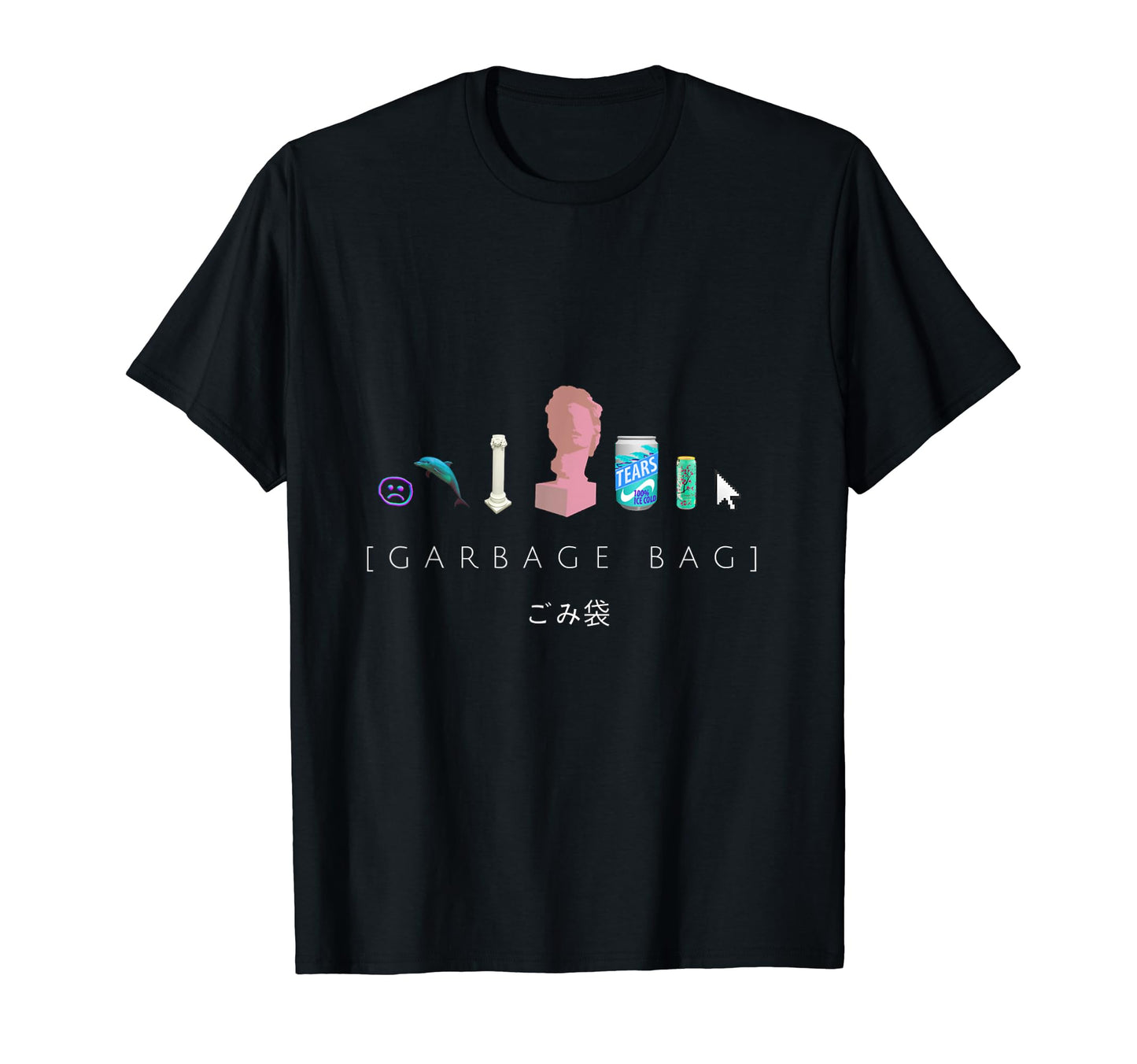 Garbage Bag Vaporwave Aesthetic T-Shirt - Novelty Apparel for Adults - T-Shirt, Sweatshirt, Hoodie