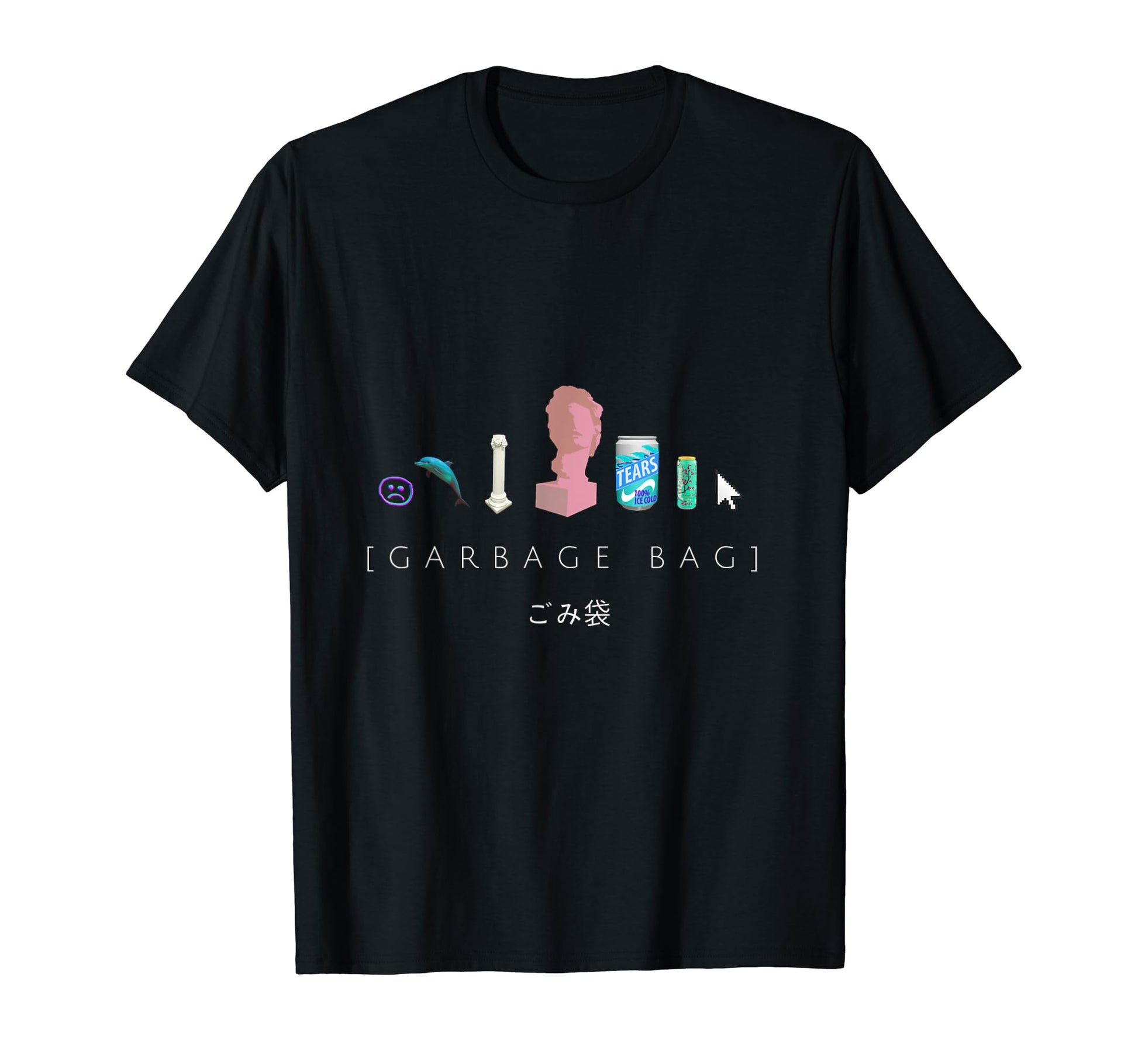 Garbage Bag Vaporwave Aesthetic T-Shirt - Novelty Apparel for Adults - T-Shirt, Sweatshirt, Hoodie