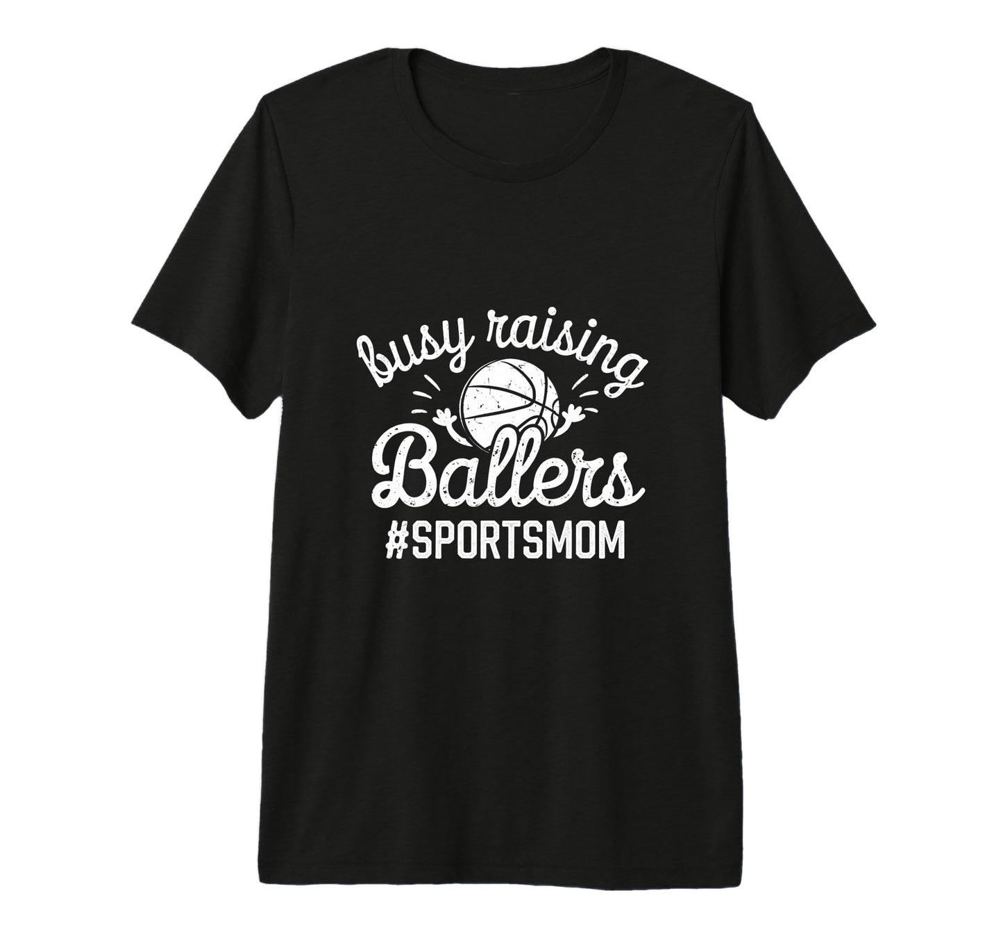 Busy Raising Ballers Funny Sports T-Shirt - Aesthetic Graphic for Adults - T-Shirt, Sweatshirt, Hoodie