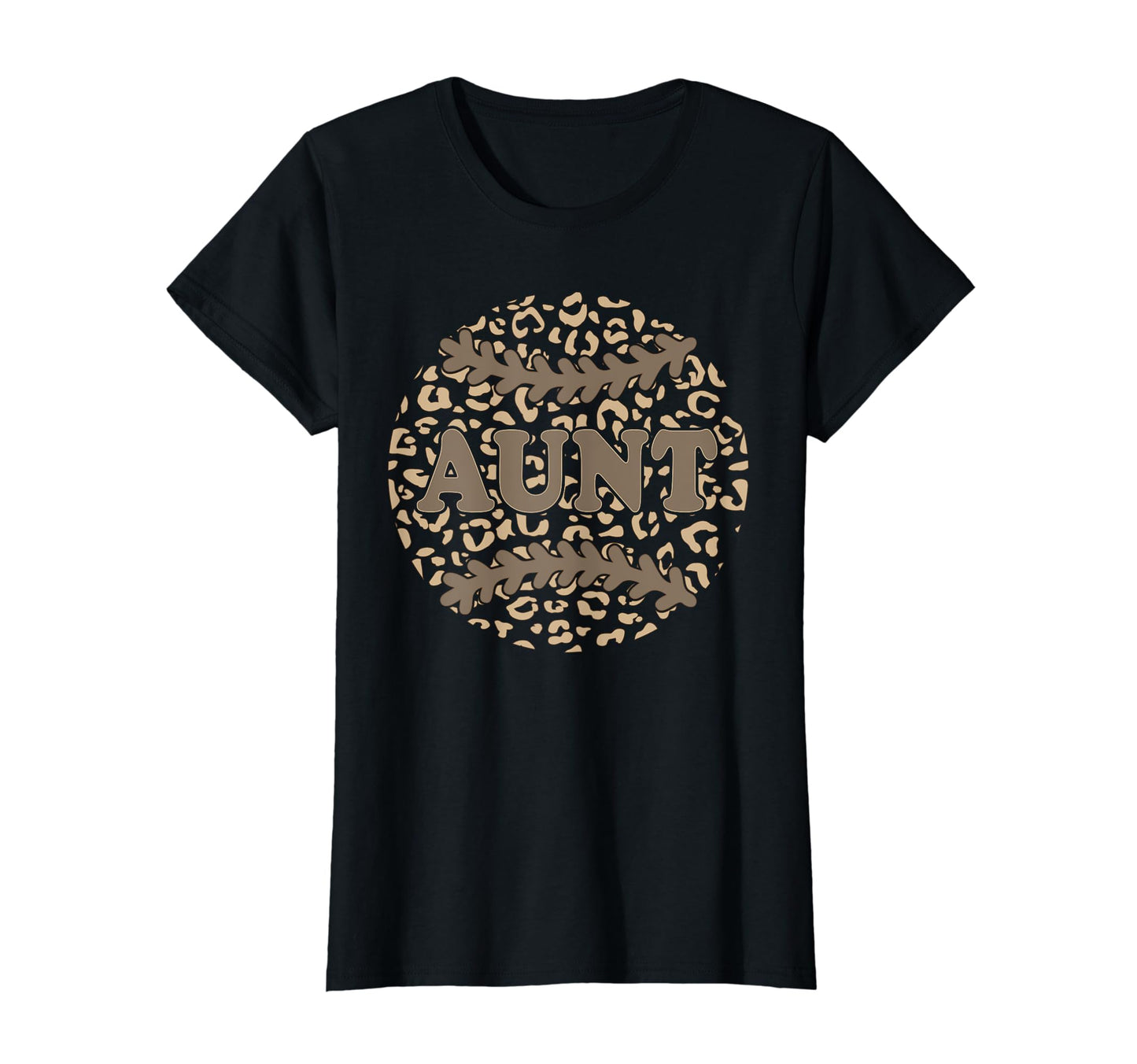 Leopard Baseball Aunt Sport Aunt T-Shirt - Casual Everyday Wear Unisex - T-Shirt, Sweatshirt, Hoodie