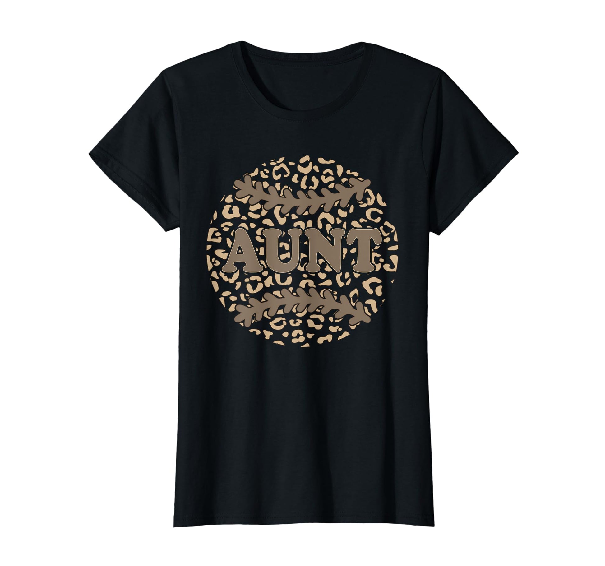 Leopard Baseball Aunt Sport Aunt T-Shirt - Casual Everyday Wear Unisex - T-Shirt, Sweatshirt, Hoodie