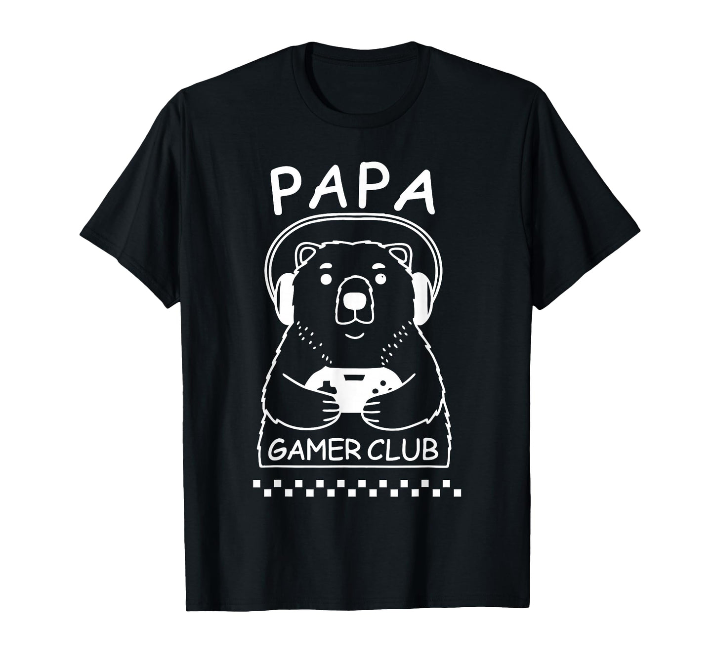 Papa Bear Gamer Club Funny Daddy Video T-Shirt - Trendy Graphic for Adults - T-Shirt, Sweatshirt, Hoodie