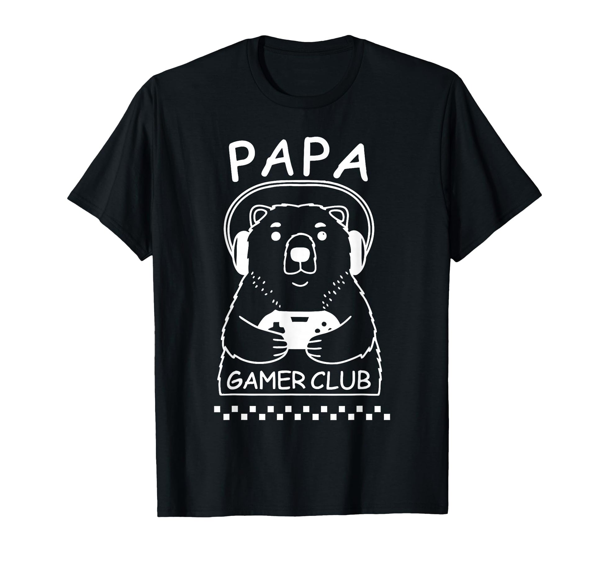 Papa Bear Gamer Club Funny Daddy Video T-Shirt - Trendy Graphic for Adults - T-Shirt, Sweatshirt, Hoodie