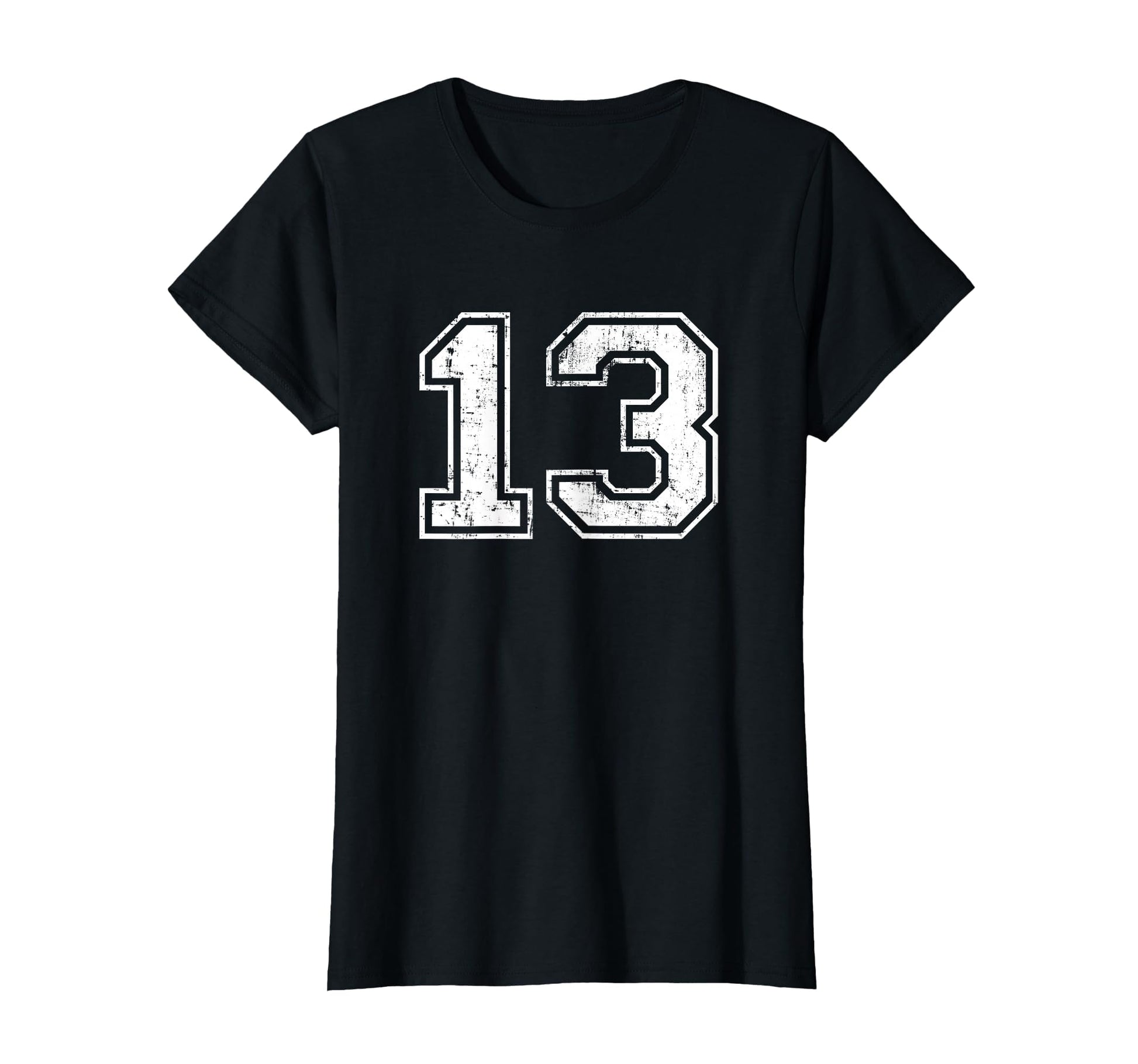 Number 13 Distressed Thirteen Sport T-Shirt - Streetwear Style Men Women - T-Shirt, Sweatshirt, Hoodie