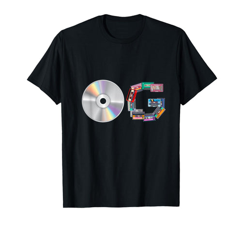 Old School Og Hip Hop Head Vinyl Cds T-Shirt - Custom Art Print Men Women - T-Shirt, Sweatshirt, Hoodie
